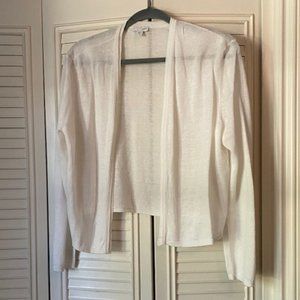 J. Jill Short White Cardigan (M)